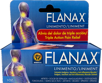 Flanax liniment topical pain reliever