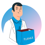 Flanax, longer lasting pain relief/ Flanax alivio del dolor más duradero