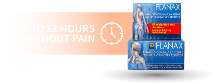 Package with text Until 12 hours without pain