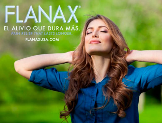 Mujer disfrutando de la vida con Flanax®